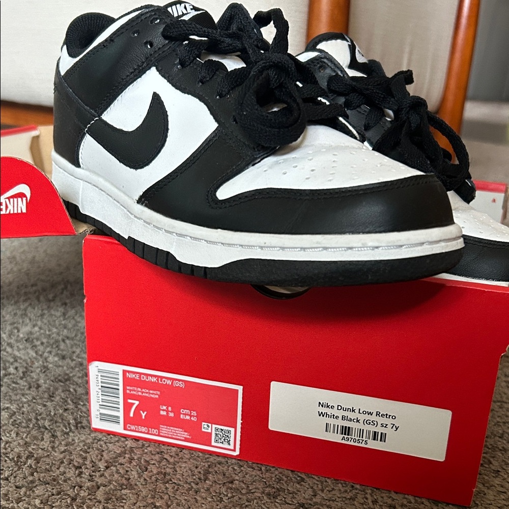 Nike Dunk Low Black and White Sneakers